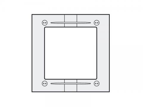 MAS61 - Aluminium-Montagerahmen 1 Modul