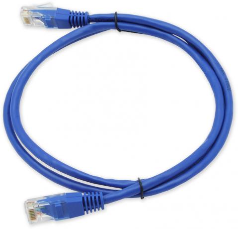 PC-200 C5E UTP / 0,5M - modri - patch kabel
