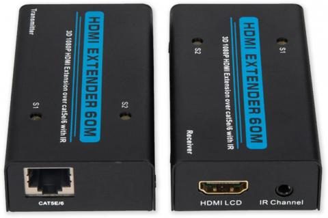 RX -505A - HDMI Extender, 1080p, 60m, UTP kat. 5e / 6, aktivno.