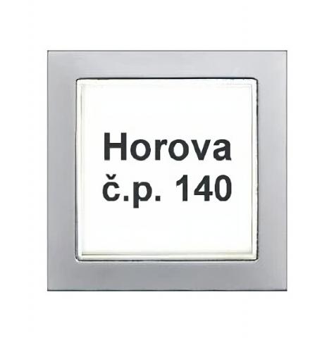 4FK 212 90.5 - popisný m. KARAT, 4+n, INOX, bez podsvitu, bez Z