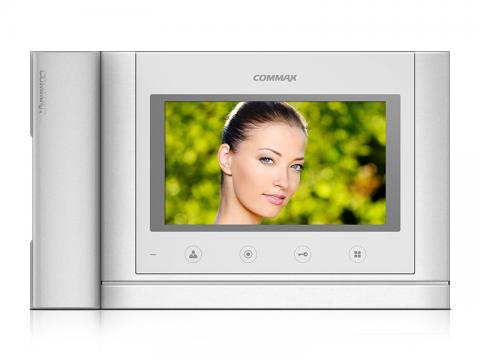 CDV-70MHD alb - versiunea 17-30Vdc - videofon 7", CVBS, cu aparat auditiv, 2 intrari