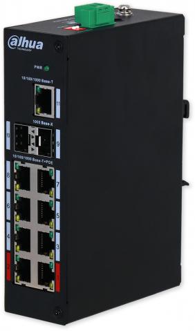 PFS3211-8GT-120 - PoE превключвател, 8x PoE Gb, 2x SFP, 1x Gb, 120W, DIN