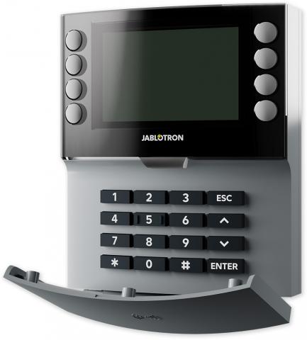 JA-115E-GR - šedá - sběrnic. čtyřsegment. kl. s LCD a RFID