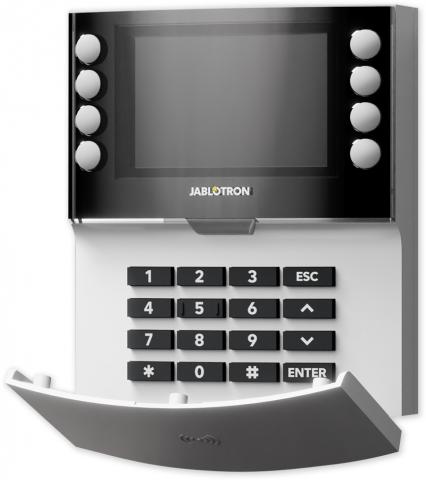 JA-115E - white - bus. four segment. cl. with LCD and RFID