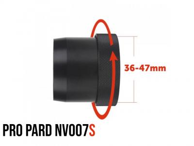 Priză ThermVisia universală (adaptor) pentru PARD NV007S (de la 36 la 47 mm)