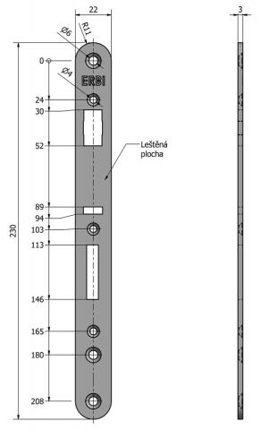 SAM LI 21 - čelo zámku SAM LI 21