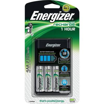 Energizer 1 Stunde Akkuladegerät + 4AA Extreme Akku 2300 mAh