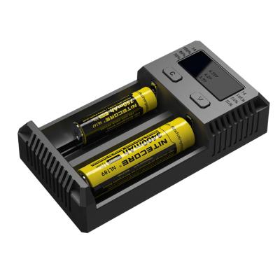 NITECORE i2 NEW intelligent charger-two independent positions, charges Li-Ion, Ni-MH, Ni-Cd, 12 / 230V