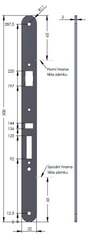 SAM LI 6 - čelo zámku SAM LI 6