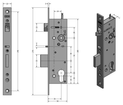 SAM REV P 9235 - elektromechanický samozamykací zámek