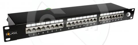 SX24-6-STP-BK - Solarix 24 x RJ45 CAT6 STP