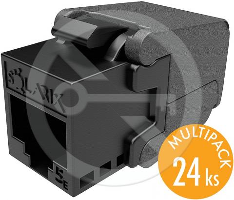 SXKJ-5E-UTP-BK-SA - Solarix keystone CAT5E самонарязващ се, групова опаковка 24 бр.