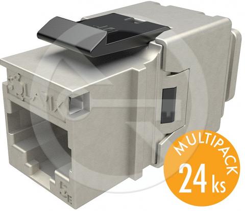 SXKJ-5E-STP-BK-NA - Solarix keystone CAT5E rychlozařezávací, multipack 24 ks