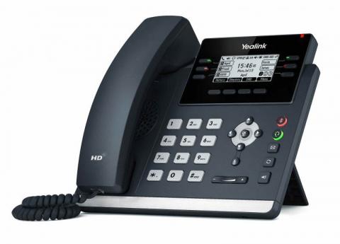 SIP-T42U - Yealink IP telefon, 6x SIP účtů, PoE, 2,7