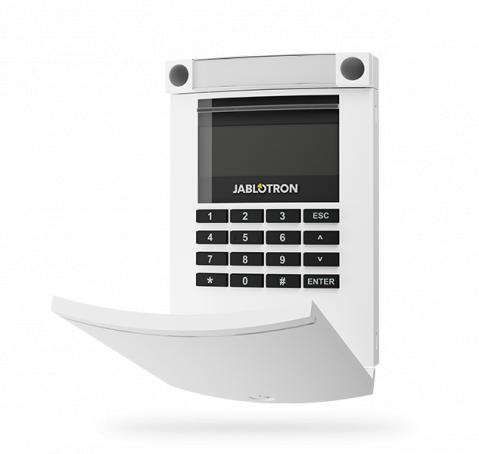 JA-154E-WH* - alb-WH - modul dispozitiv wireless cu LCD, tastatură și RFID