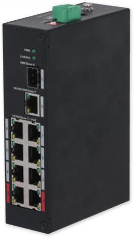 PFS3110-8ET-96-V2 - PoE превключвател 10/8, 8x PoE, 1xGb, 1xSFP, 96W, DIN