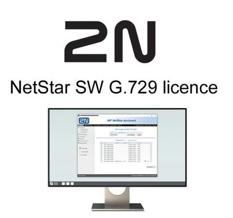 1022031 - NetStar SW G.729 licence, 1 kanál