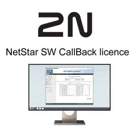 1022011 - NetStar SW CallBack licence, 1 uživatel