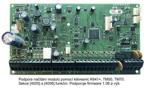 EVOHD+ - 2x8=16 zone, max. 192 zone, la bord 4+1 P
