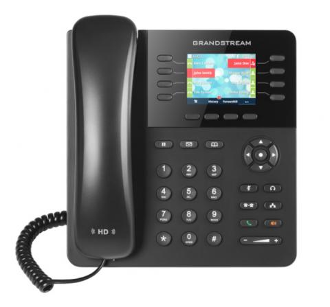 GXP2135 - Grandstream VoIP telefon, barevný LCD, 4x SIP účty, 8x prog. tl., POE