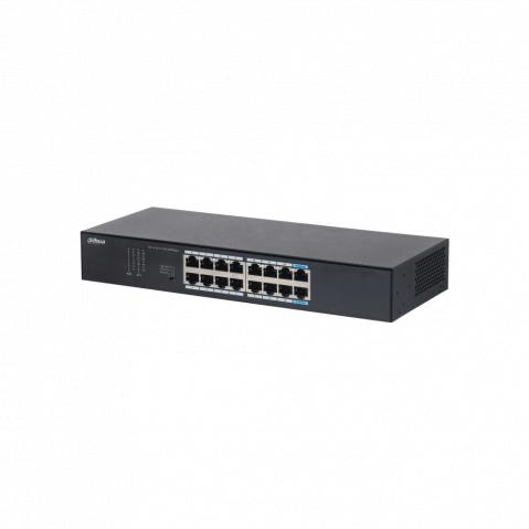 S3016-16GT - datový switch, 14 x Gb, 2 x Gb uplink, police/nástěnný/rack 1U