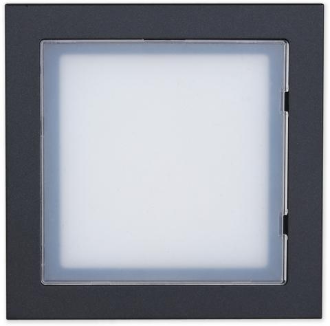 VTO4202FB-MI - rozšiřující černý dveřní modul jmenovka podsvícení