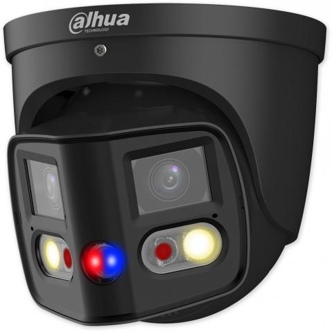 IPC-PDW3849-A180-E2-B - 2,8 mm - černá 8Mpix, panorama 180°, dual 25m IR, 20m bílé LED, akt. zastrašení, audio