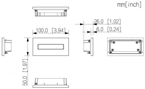 VTO4202FB-MDB2 - černý rozšiřující dveřní modul s dvojitým tlačítkem