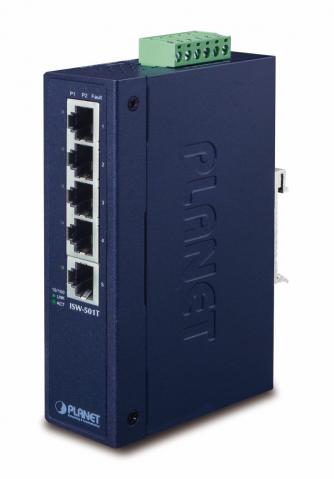 ISW-501T - průmyslový switch 5x 10/100BASE-TX