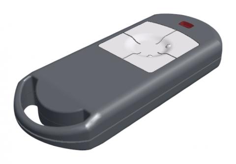 ID Cross-MF - Miniaturní vysílač 433 MHz,MIFARE Classic® EV1 1k čip, 4 tlačítka