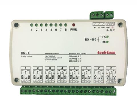 RM-8 - Osmi kanálový relé modul