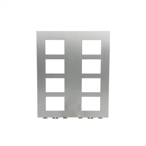 2TMA220161A0008 - kryt AUDIO tabla, velikost 2/4 (135 mm), eloxovaný hliník; 41398CF-A