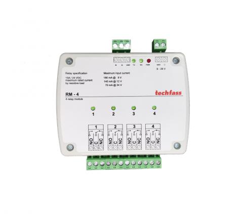 RM-4 - Čtyř kanálový relé modul