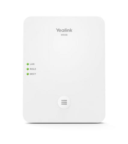 W80B - Yealink W80B, IP DECT báze, PoE, buňkové řešení, až 100 ruček