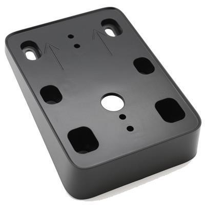 AKSR 931-U10SC BK - Úhlová černá distanční podložka pro instalaci na nerovný povrch