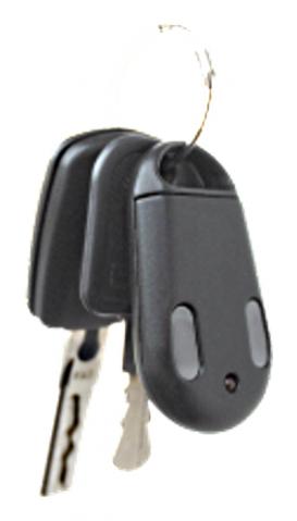 Tx Key-TF - Miniaturní vysílač 433 MHz se 2 tlačítky, plovoucí kód, kód TF