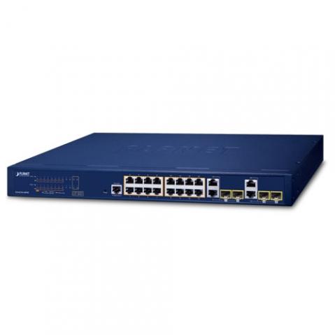 GS-4210-16P4C - switch 16x 10/100/1000T PoE + 4x Gigabit TP/SFP Combo