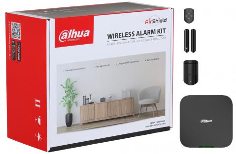 ART-ARC3800H-03-W2-B - 868 MHz - černá AirShield set-HUB2 ústředna LAN, PIR detektor, magnet, klíčenka