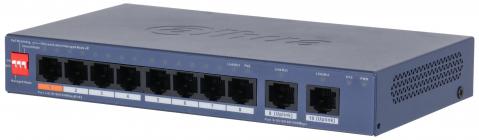 CS4010-8GT-110-V2 - Cloud MNG PoE switch, 8 x Gb PoE, 2 x Gb uplink, 110 W, police/nástěnné