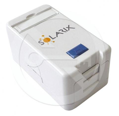 SXMO-1-0-WH - neosazená zásuvka pro 1x keystone, povrchová