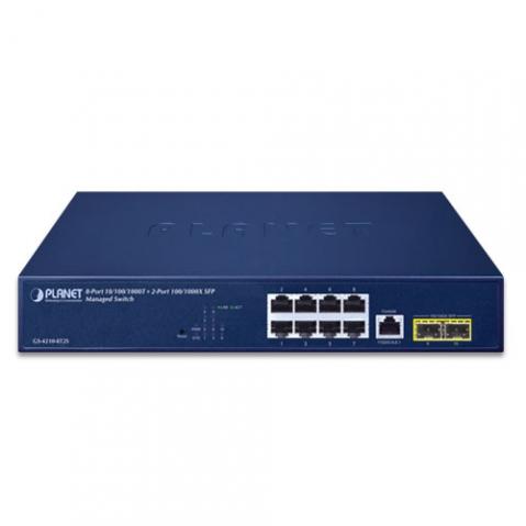 GS-4210-8T2S - switch L2/L4 8x 10/100/1000BASE-T + 2x 100/1000BASE-X SFP