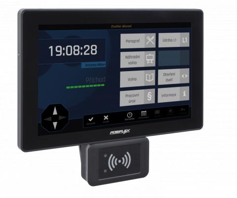 AWT10 - Docházkový terminál s 10,1” dotykovým LCD, čtečkou, OS Windows.
