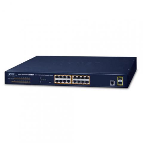 GS-4210-16P2S - switch 16x 10/100/1000T PoE + 2x 100/1000X SFP