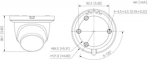 IPC-HDW2649TM-S-IL-B - 2,8 mm - černá 6Mpix, 30m IR a 20m bílé LED, WizSense 2, MIC