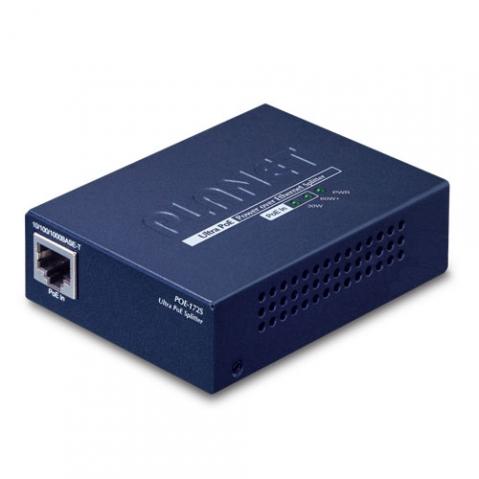 POE-172S - PoE splitter, IEEE 802.3bt, výstup 12 V/19 V/24 V DC