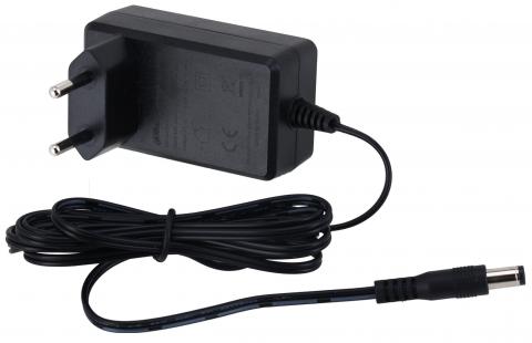 PFM320-010EN - adaptér do zásuvky 12 VDC/1A, 150 cm zakončený konektorem, ochrany