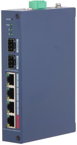 CHS4206-4GT-90 - průmyslový PoE switch, 4x Gb PoE, 2x Gb SFP uplink, Cloud MNG L2, 90W