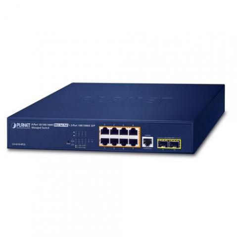 GS-4210-8P2S - switch 8x 10/100/1000T PoE + 2x 100/1000X SFP