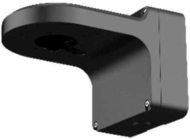 PFB206W-Black - černá nástenná konzole s montážním boxem pro dome, průměr 144 mm