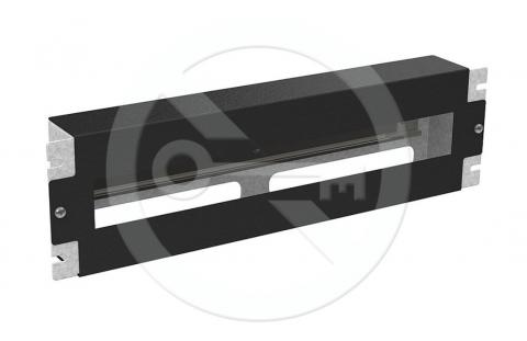 RAIL-3U-DIN-BK - 19” DIN lišta s držákem, 3U